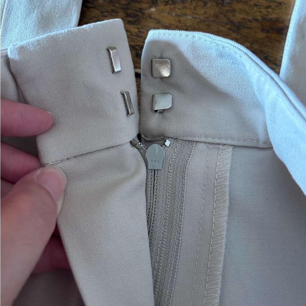 Petite Sophisticate Women's Cream Boot Cut Pants - Picture 9 of 9